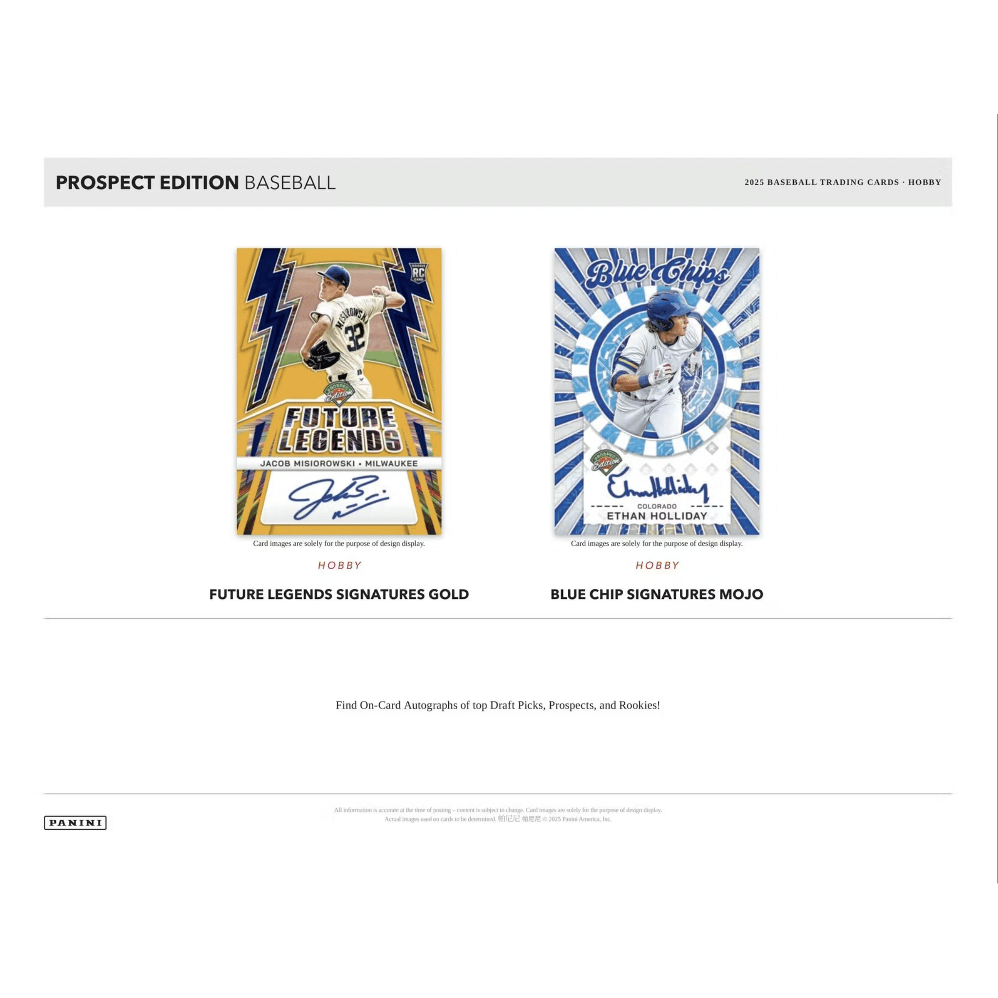 2025 Panini Prospect Edition Baseball Hobby Box