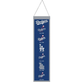 Banner: Los Angeles Dodgers Wool - 8x32