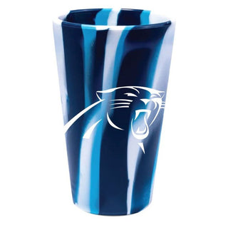 Cheers to a stylish and unbreakable drinking companion! Show your Panther pride with our handy 16oz Carolina Panthers silicone glass - designed with microwave and freezer safe technology, it's non-toxic, reliable and perfect for hosting parties, tailgates, camping trips or everyday! With no breaking and no fuss, you can toast to the Panthers time and time again.