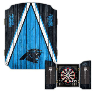 Dartboard Cabinet: Carolina Panthers