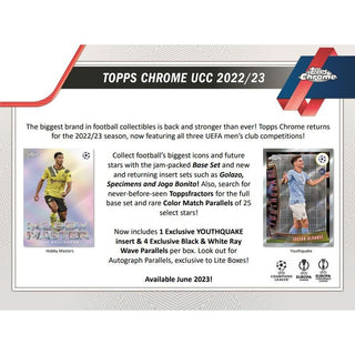 2023 Topps Chrome UEFA Soccer Hobby Lite PACK