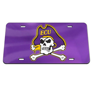 License Plate: ECU - PeeDee the Pirate - Purple