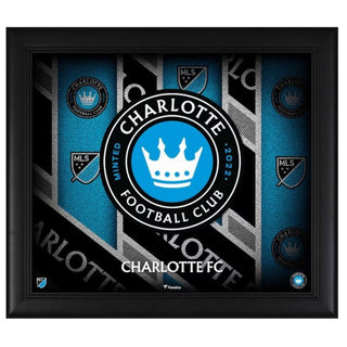 Framed Art: Charlotte Football Club Authentic 15"x17" Team Threads Collage