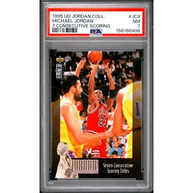 Michael Jordan 1995 Upper Deck Jordan Collection - 7 Consecutive Scoring #JC9 PSA 7
