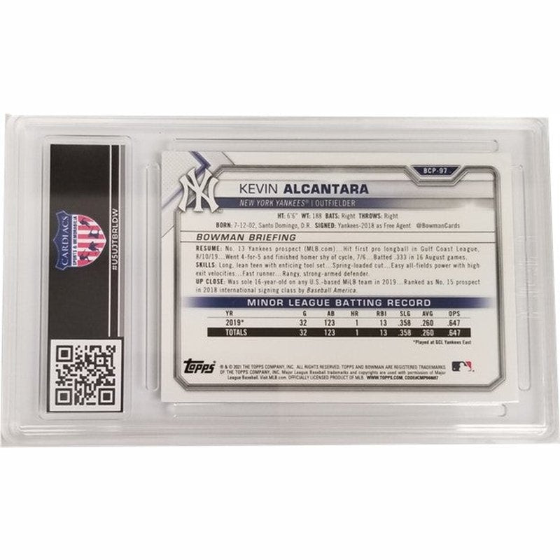 Kevin Alcantara: 2021 Bowman Chrome Prospects Mega Box Refractor #BCP-97