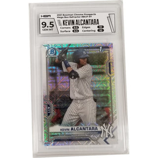 Kevin Alcantara: 2021 Bowman Chrome Prospects Mega Box Refractor #BCP-97