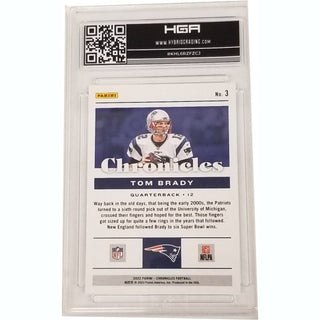 Tom Brady: 2022 Panini Chronicles Red #3 HGA 9.5