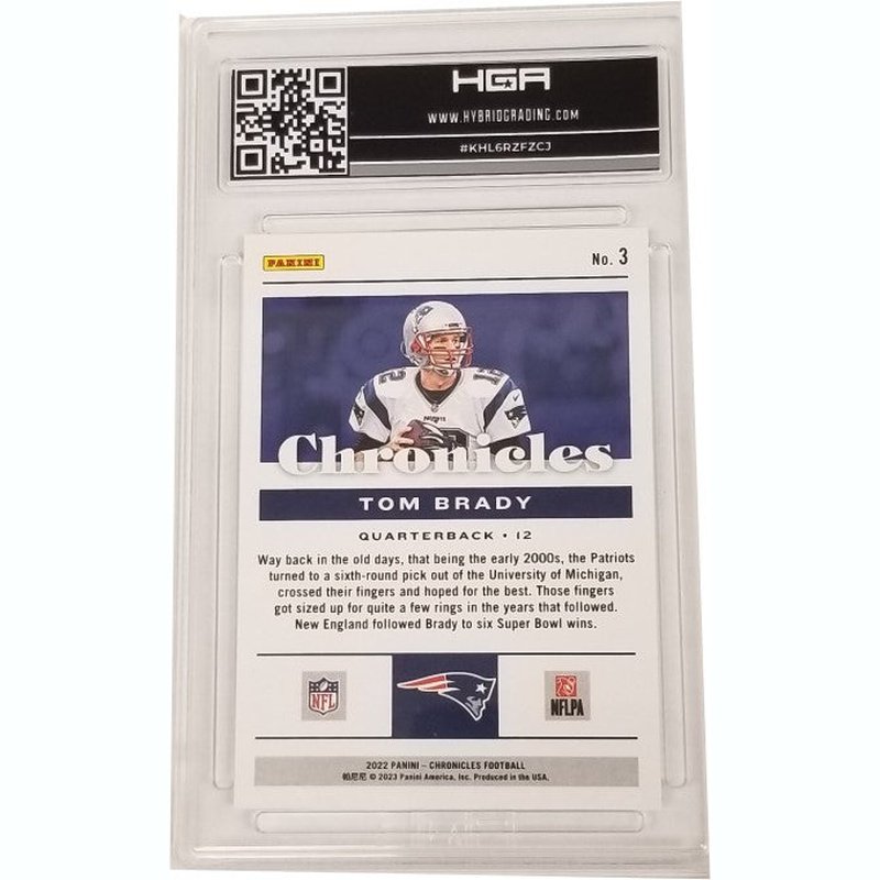 Tom Brady: 2022 Panini Chronicles Red #3 HGA 9.5
