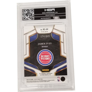 Jaden Ivey: 2022-23 Panini Select Rookie Signatures #RS-JV1 HGA 10