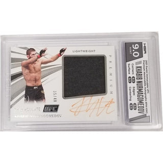 Khabib Nurmagomedov: 2021 Panini Immaculate UFC Premium Memorabilia Autographs #PM-KNG