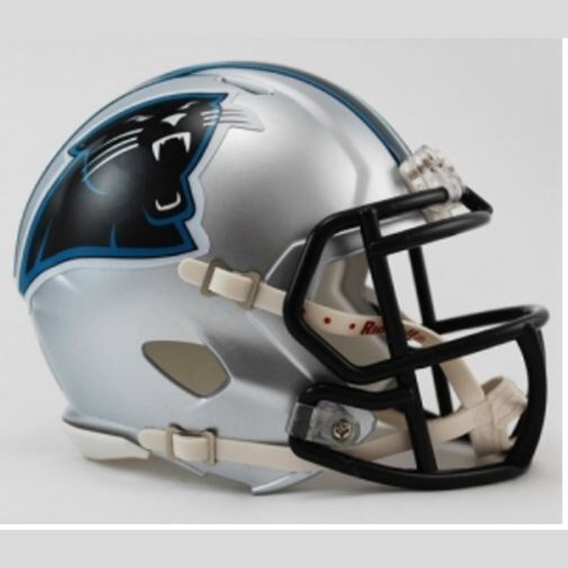carolina panthers football helmets Nfl Mini Helmet SP face mask Carolina Panthers 13" Speed Helmet