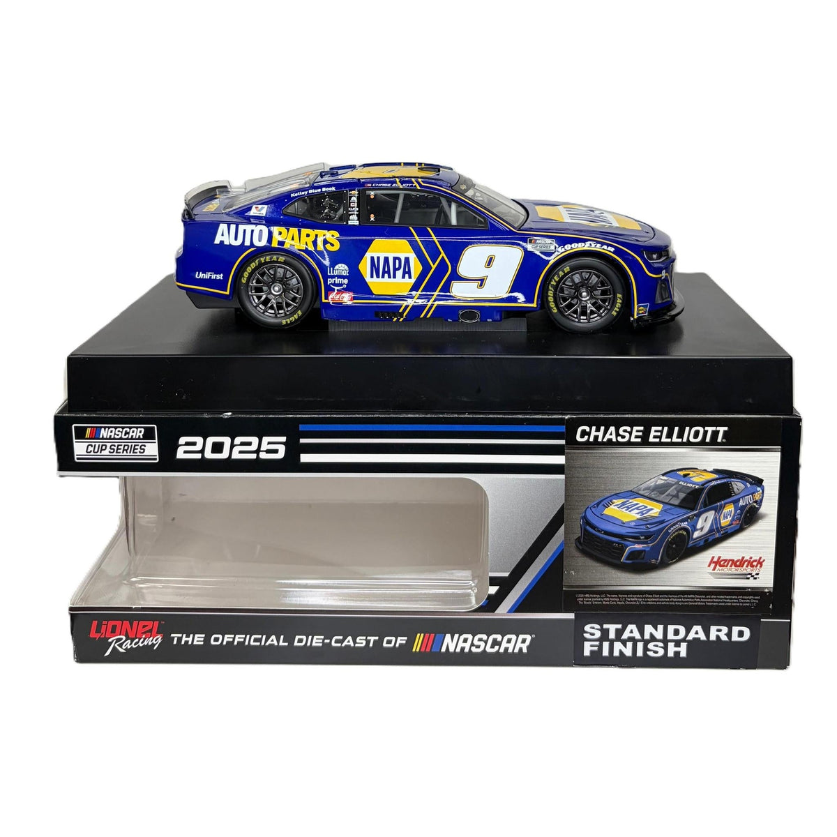 Die Cast 1:64 Scale: Chase Elliott #9 NAPA 2025 Chevrolet Std. Finish
