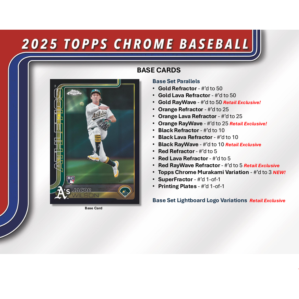2025 Topps Chrome Baseball Jumbo Box