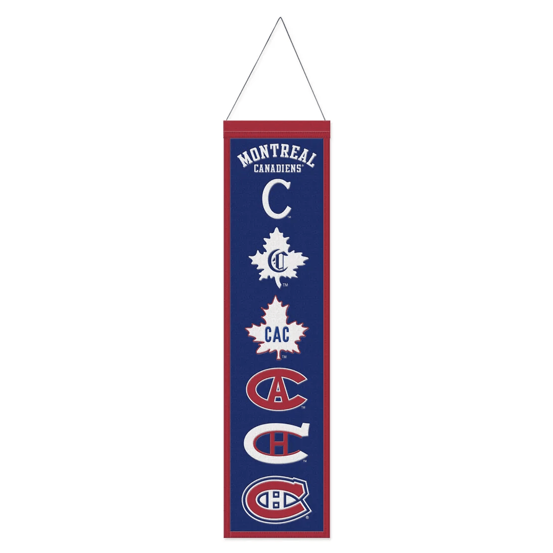 Banner: Montreal Canadiens - Wool – Premium 8" x 32"