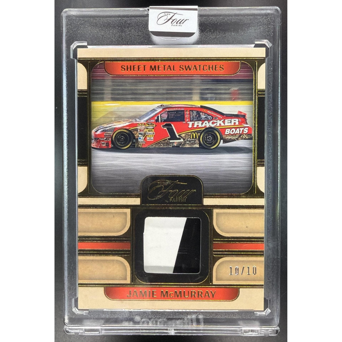 2026 Panini Four Racing Jamie McMurray #SM-JMM Sheet Metal Swatches 10/10 Non-Graded