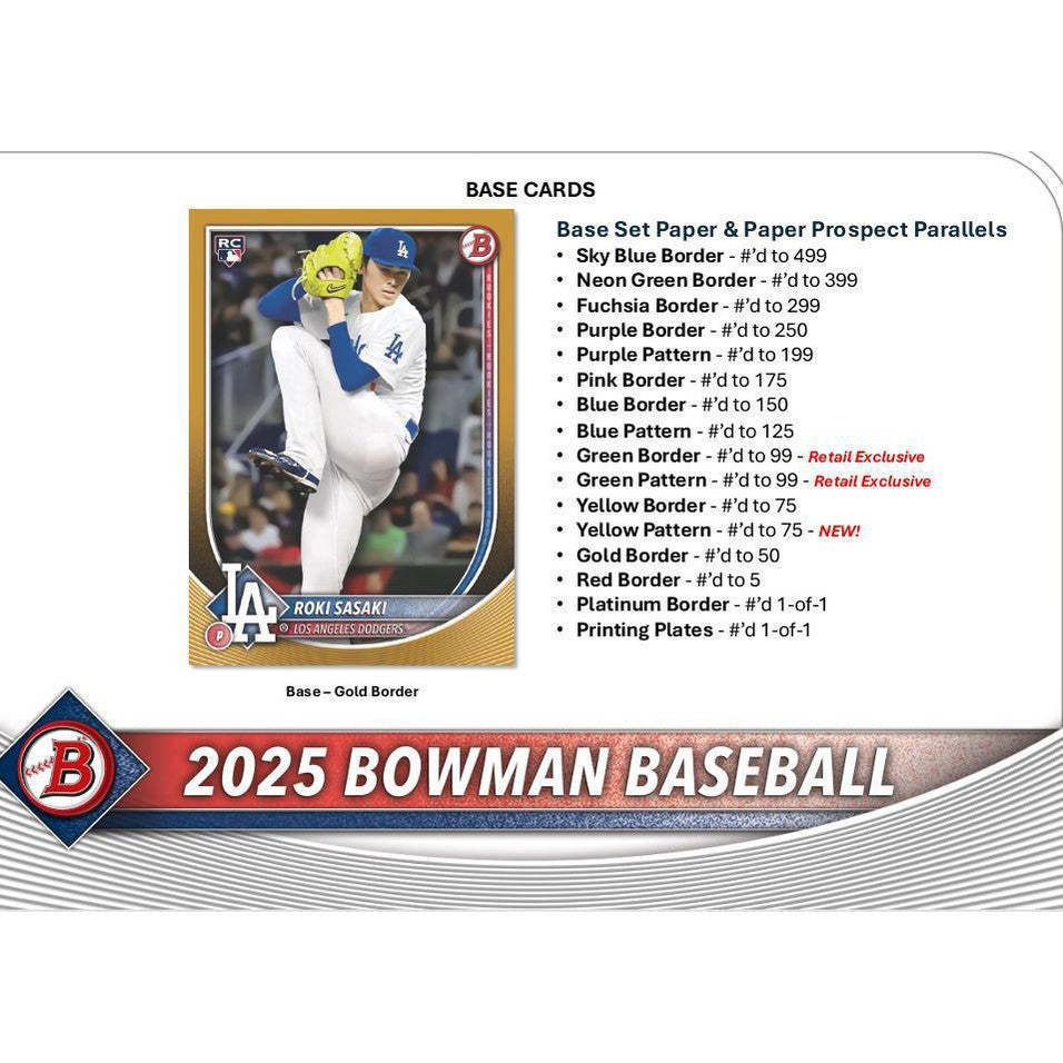 2025 Bowman Baseball Blaster Box