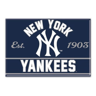 Flaunt your fandom with this certified New York Yankees magnet! Show off your team allegiance with this 2.5" x 3.5" American-made magnet featuring the official team logo! Need a spirited boost? Get your hands on this magnet today!