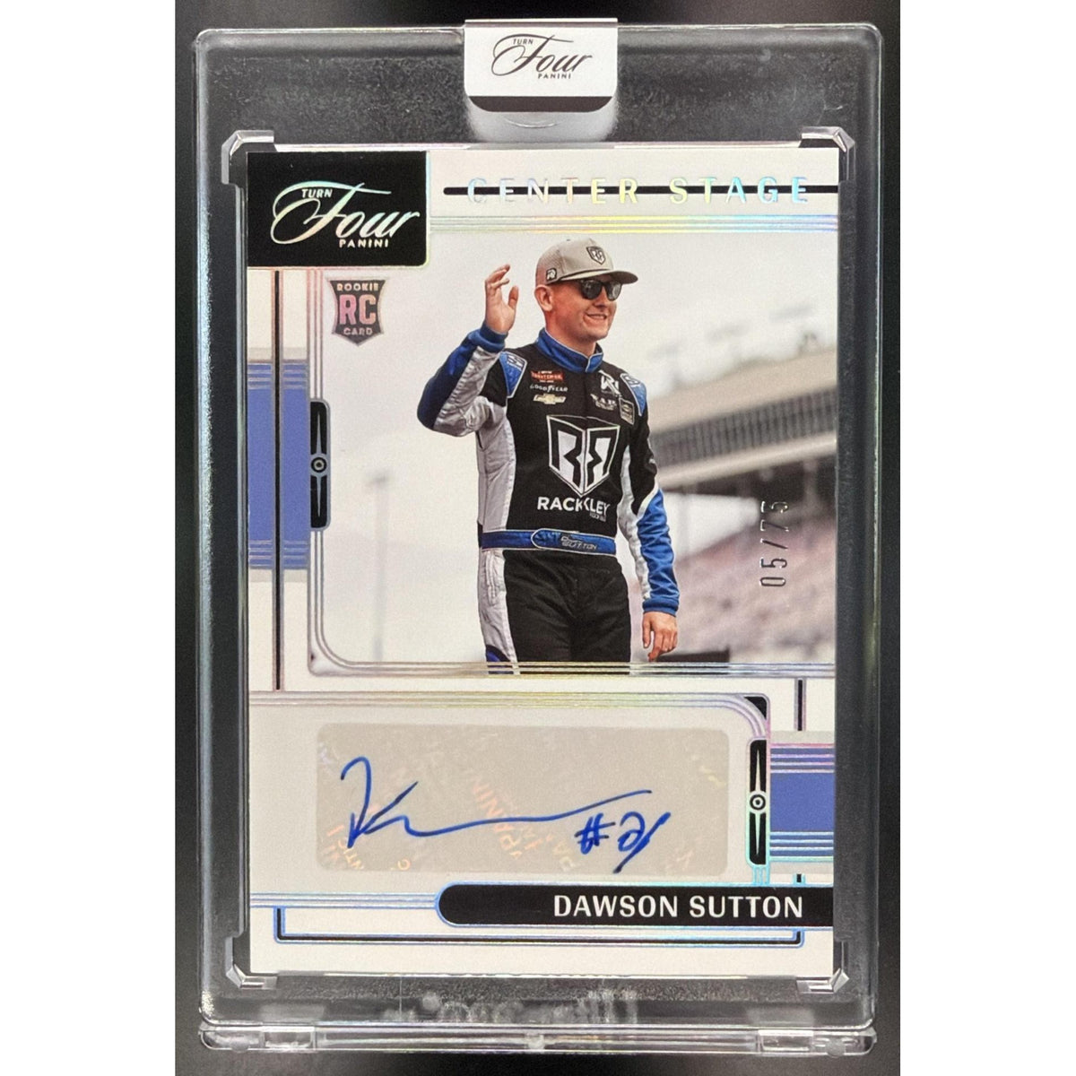 2026 Panini Turn Four Racing Center Stage Dawson Sutton #CS-DWS Autograph 05/75 Non-Graded