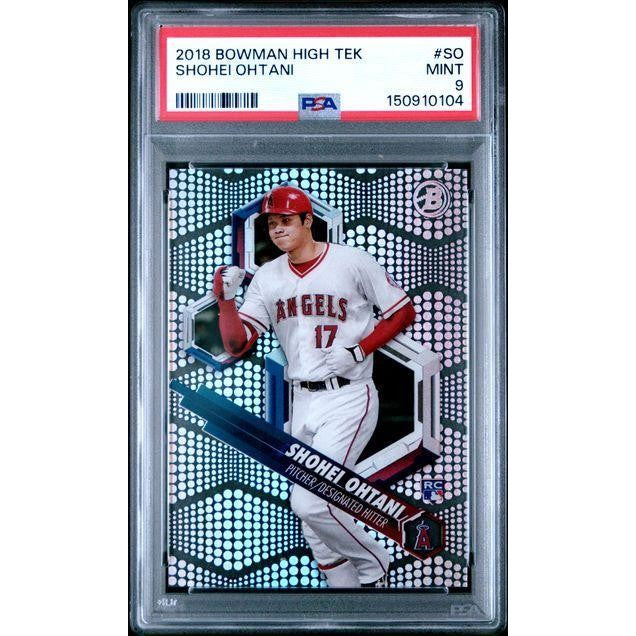 2018 Bowman High Tek #SO Shohei Ohtani PSA 9