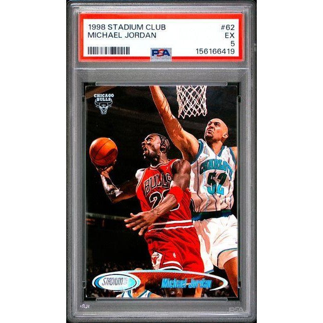 Michael Jordan 1998 Stadium Club #62 PSA 5