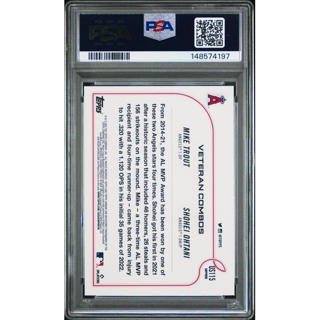 2022 Topps Chrome Update Sapphire Edition #115 MVP Caliber PSA 10