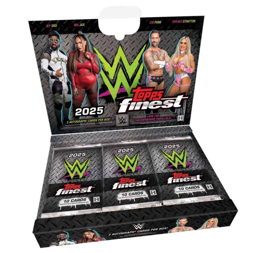 2025 Topps Finest WWE Hobby Box – CARDIACS Sports & Memorabilia