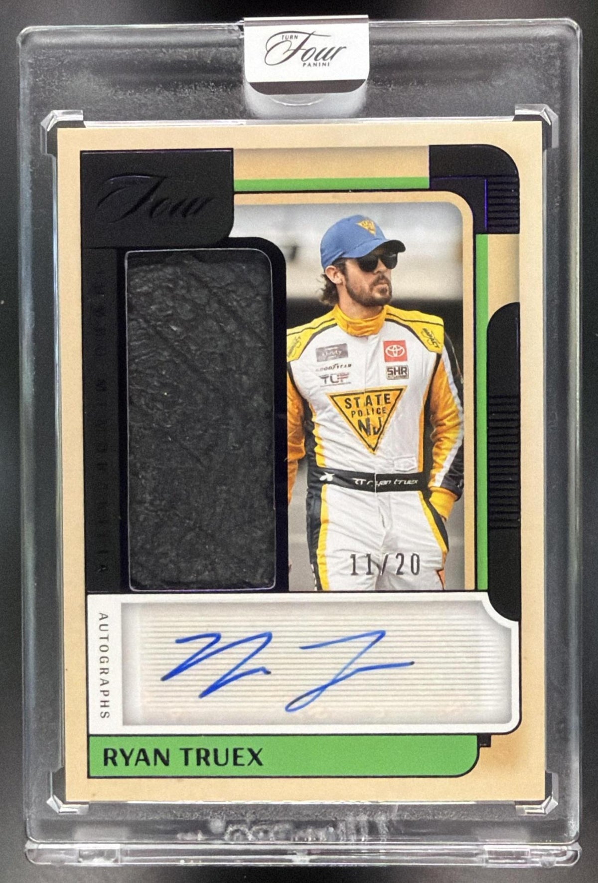 2026 Panini Four Racing Ryan Truex #JM-RTX Jumbo Memorabilia 11/20 Non-Graded