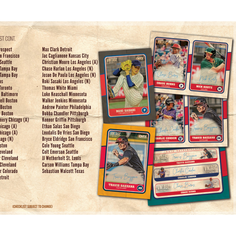 2025 Onyx Vintage Baseball Mega Hobby Pack