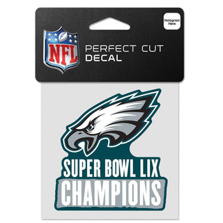 Decal: Philadelphia Eagles - Super Bowl Champions - 4" x 4"