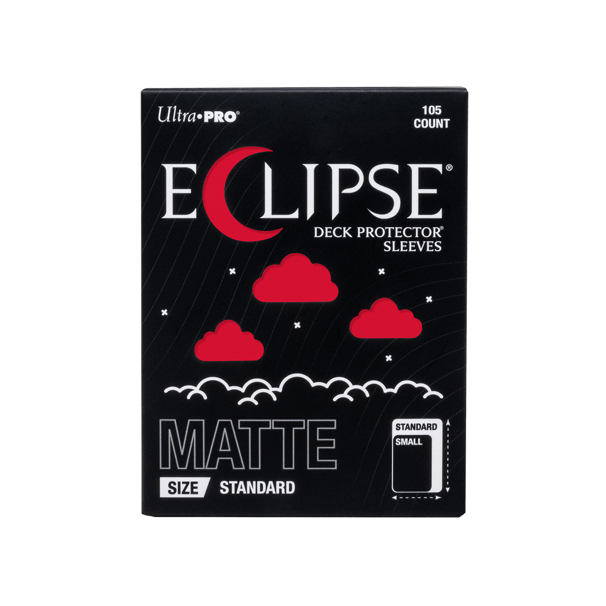 ECLIPSE® Matte Standard DECK PROTECTOR® Sleeves: Apple Red - 105ct
