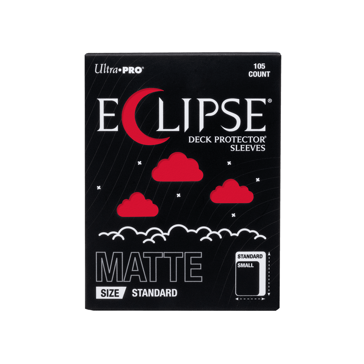 ECLIPSE® Matte Standard DECK PROTECTOR® Sleeves: Apple Red - 105ct