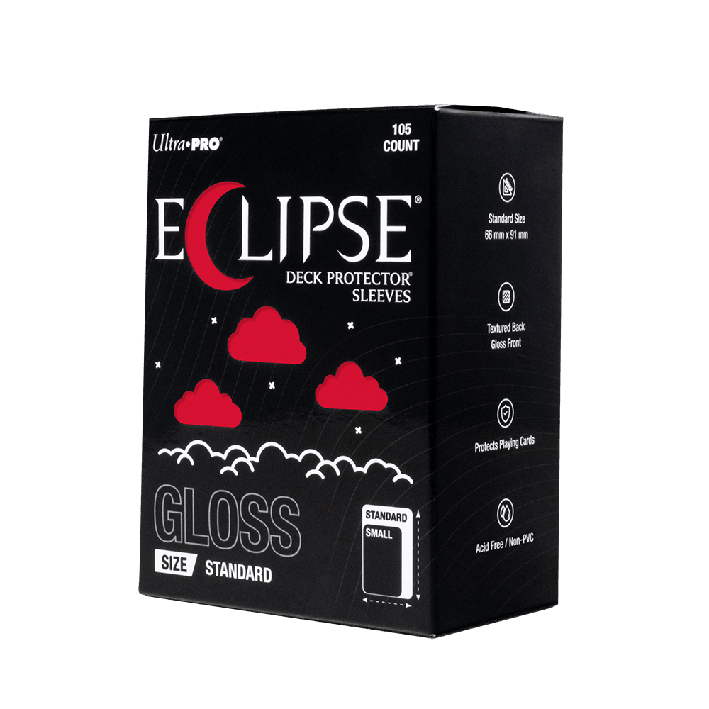 ECLIPSE® Gloss Standard DECK PROTECTOR® Sleeves: Apple Red - 105ct
