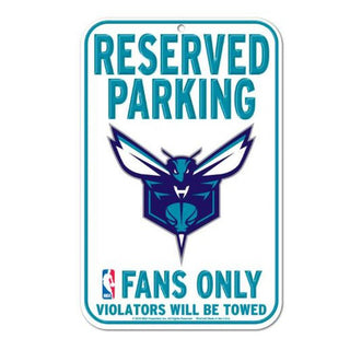 Parking Sign: Charlotte Hornets - Reserved 11"x17"