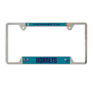 License Plate Frame: Charlotte Hornets - Metal
