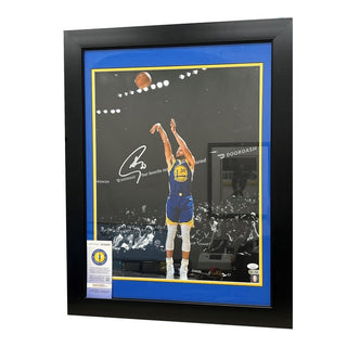 Autographed Framed Picture Steph Curry