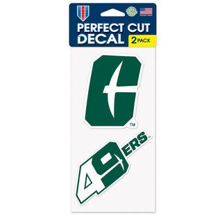 Decal: UNC Charlotte 49ers - 2 Pack 4x4