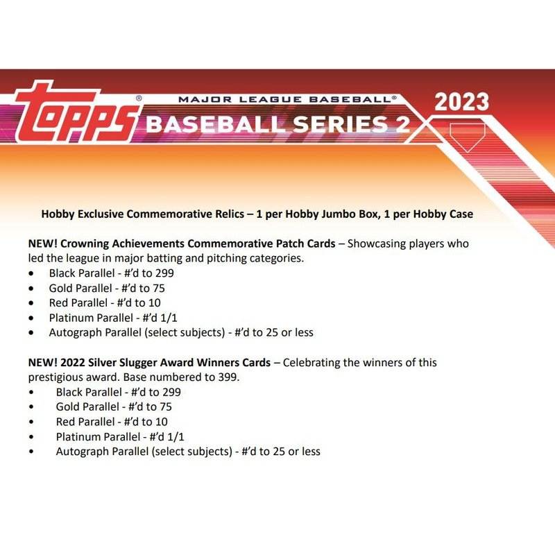 2023 Topps Series 2 Baseball Hobby Box
