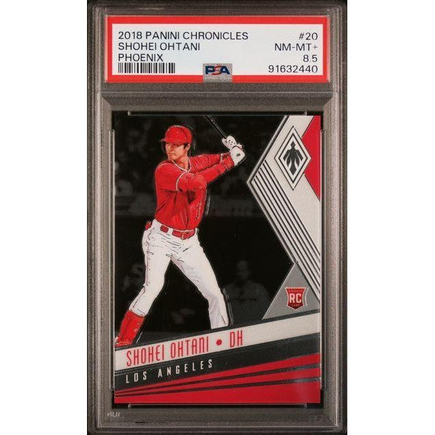 Shohei Ohtani 2018 Panini Chronicles Baseball Phoenix #20 PSA 8.5
