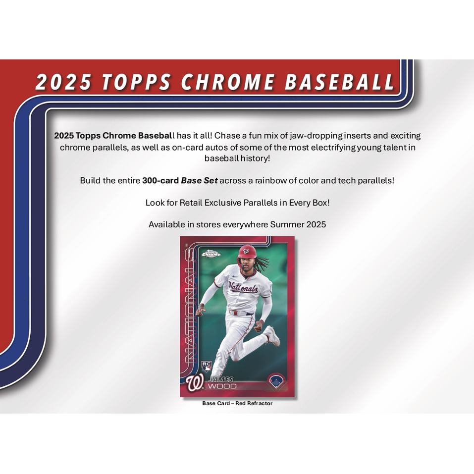 2025 Topps Chrome Baseball Hobby Pack