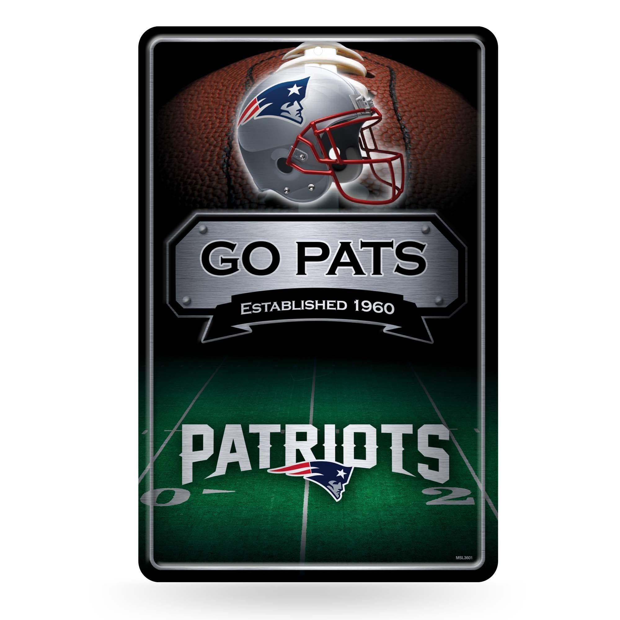 New England Patriots Large Metal Sign