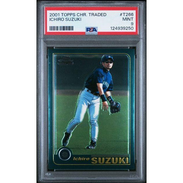 Ichiro Suzuki 2001 Topps Chrome Traded Baseball #T266 PSA 9