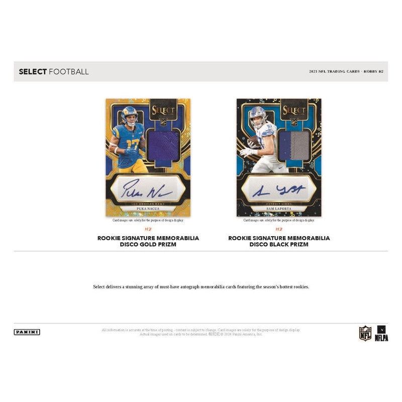 2023 Panini Select Football H2 Hobby Box Pre-Sale