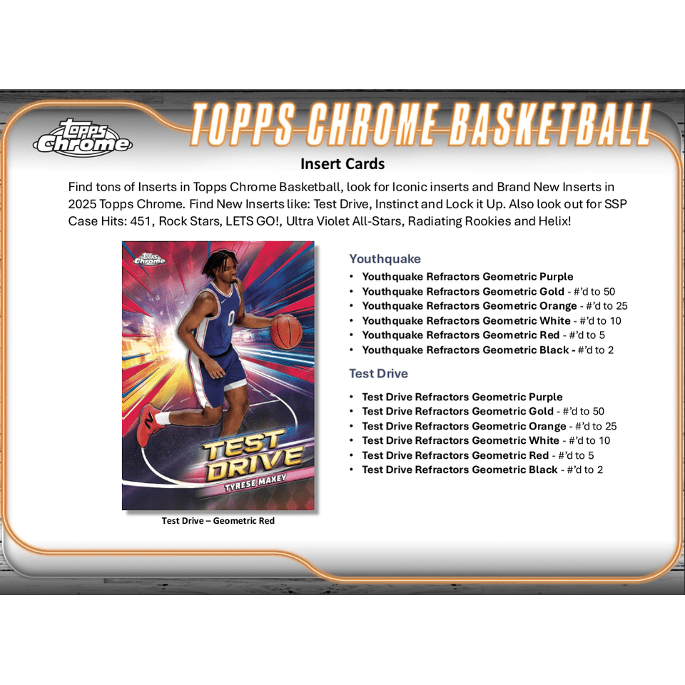 2024-25 Topps Chrome Basketball Breaker's Delight Box
