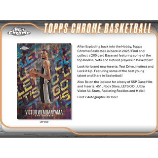 2024-25 Topps Chrome Basketball Hobby Box