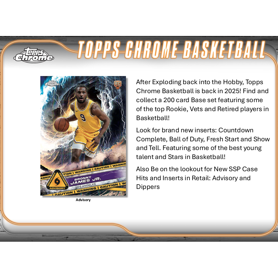2024-25 Topps Chrome Basketball Blaster Box