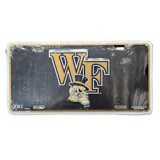 License Plate: Wake Forest Metal Plate