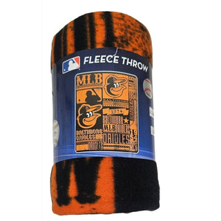 Blanket: Baltimore Orioles- 50x60, Fleece