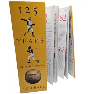 125 Years of Professional Baseball Booklet