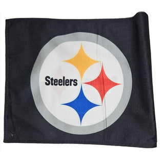 Car Flag: Pittsburgh Steelers- Black