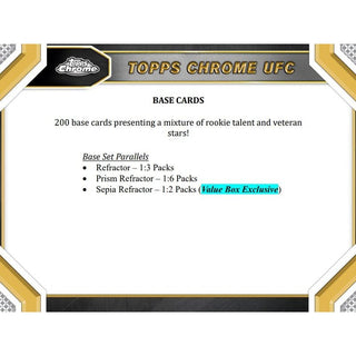 2024 Topps Chrome UFC Value Box SE
